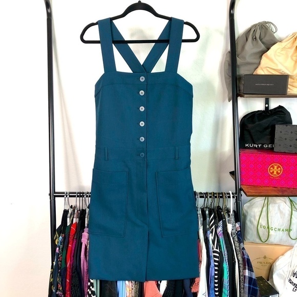 COP Copine Blue Pinafore Jumper Dress - Picture 1 of 10